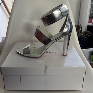 Calvin Klein Silver Heels